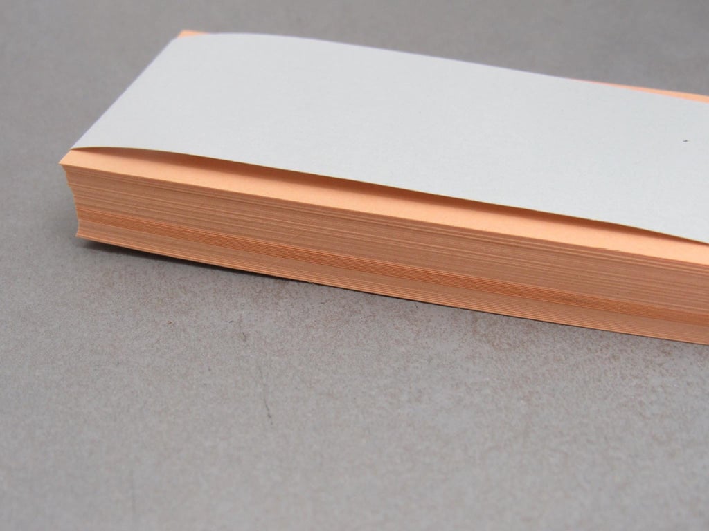 50 Small Light Orange Cards, Hang Tags