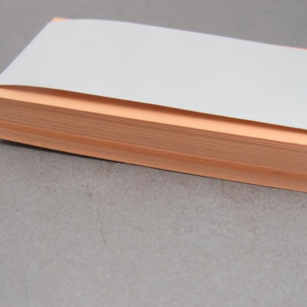 50 Small Light Orange Cards, Hang Tags