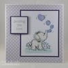Handmade sending you love card - cute elephant - get well or thinking of you