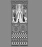 055 - Cross Stitch pattern The White Queen. Chess game sampler, Queens Gambit - Image 1