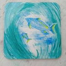 Art coasters yellow fin tuna 