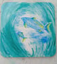 Art coasters yellow fin tuna  - Image 1