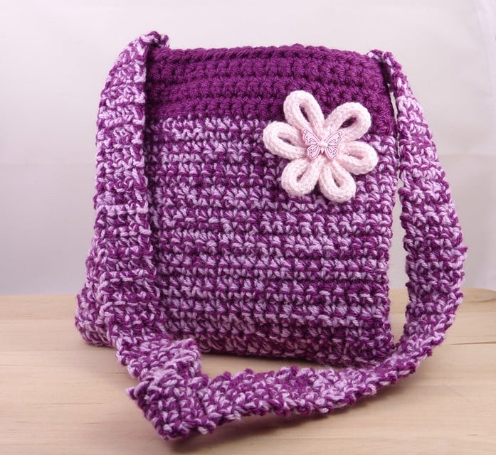 Childs Crocheted Bag
