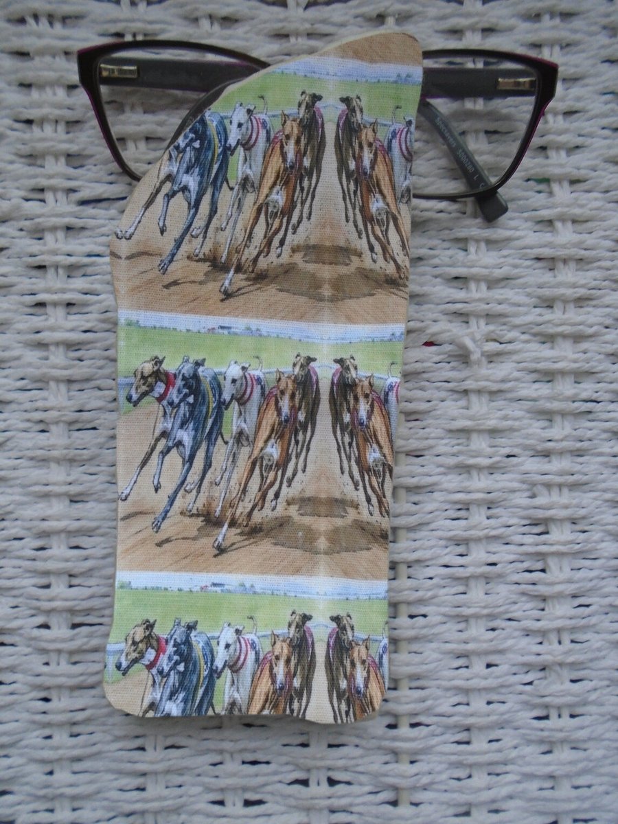 Racing Greyhound Whippet Glasses Case 