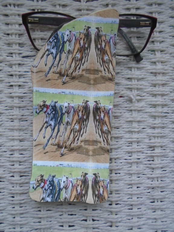Racing Greyhound Whippet Glasses Case 