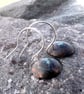 Copper Verdigris Dangle Earrings - Image 3