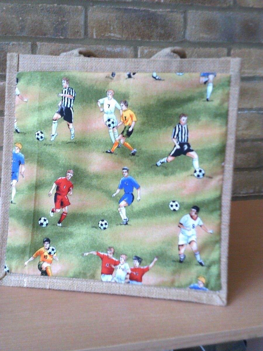 Footballers Medium Jute Bag