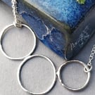 Three circles  necklace 
