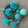 “Turquoise” lariat necklace