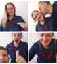 RED FELT NECKLACE - Image 2