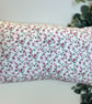 Rectangle Cushion in a vintage pink & white floral cotton fabric - Home Decor - Image 2