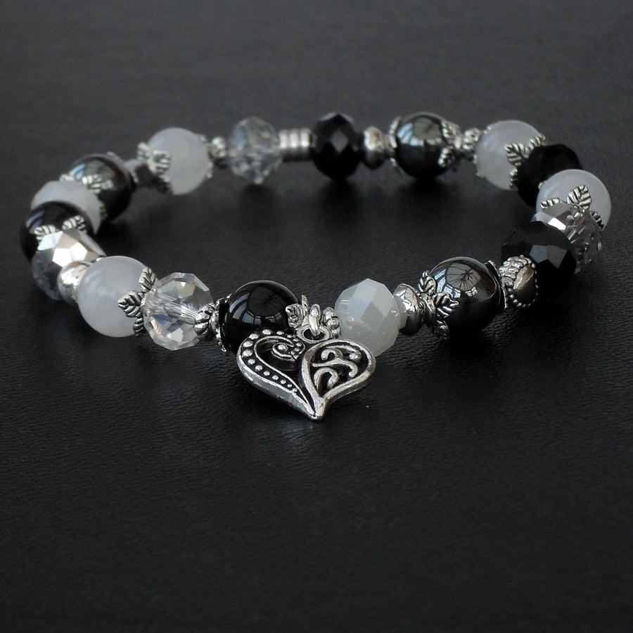 Black and white bracelet