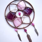 Stained Glass Mandala Dream Catcher - Pink