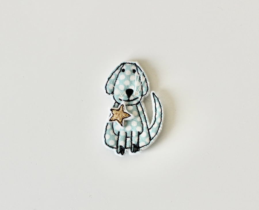 'Doggy and Star' Handmade Magnet