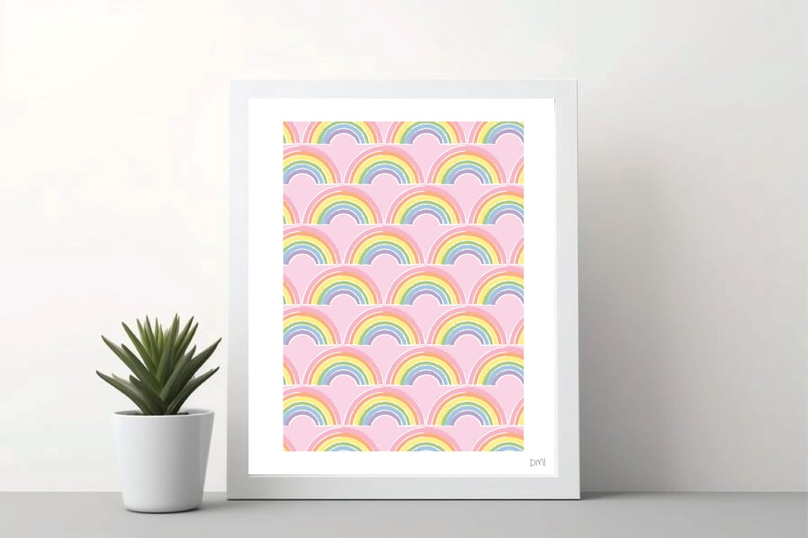 Rainbows A4 Art Print 