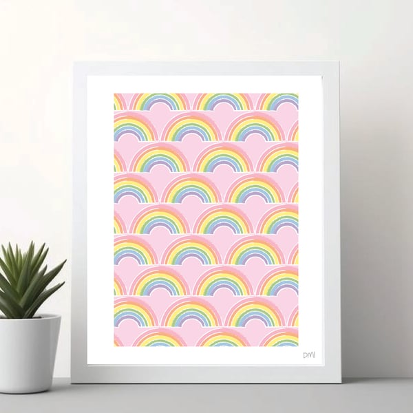 Rainbows A4 Art Print 