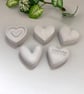 Set of 5 Grey Heart Fragrance Stones – Handmade Aroma Stones - Image 7
