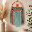 Summer Meadow Macrame Wall Hanging – Handmade Fibre Art, Nature Inspired Home De