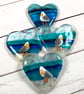 Fused glass hanging seagull heart - Image 5