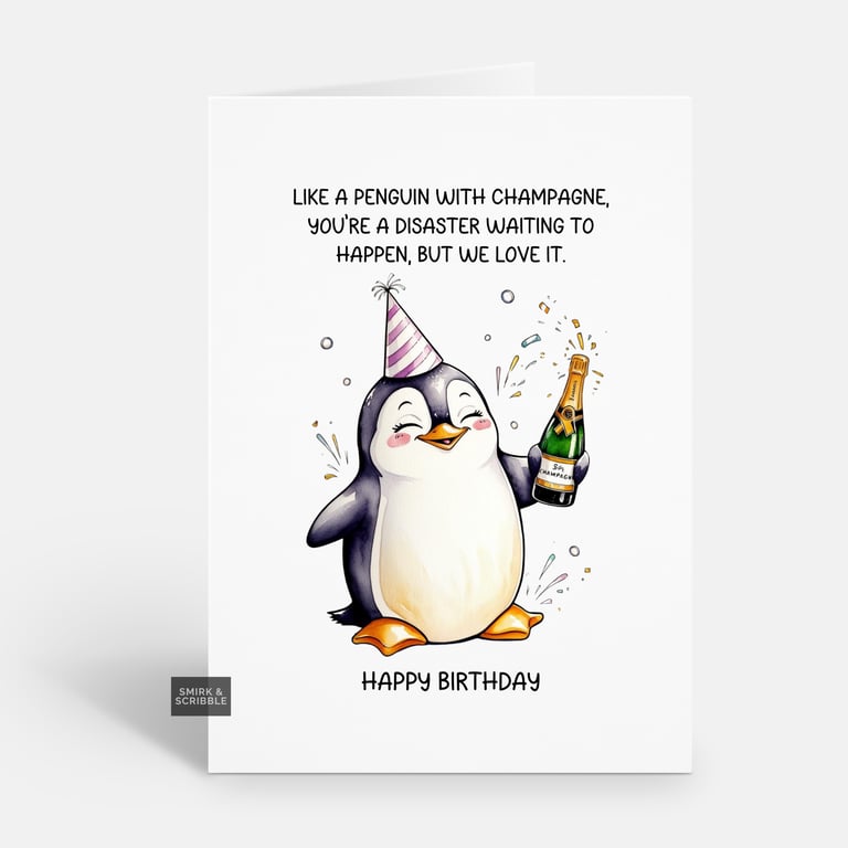 Unique Funny Birthday Card For Him Or Her 