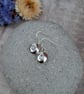 Sterling Silver Pebble Earrings with Aquamarine Stones - JBJ1092 - Image 4