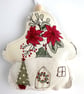 ONE Christmas Fairy House Hanging Decoration, Mushroom Christmas Decoration - Image 4