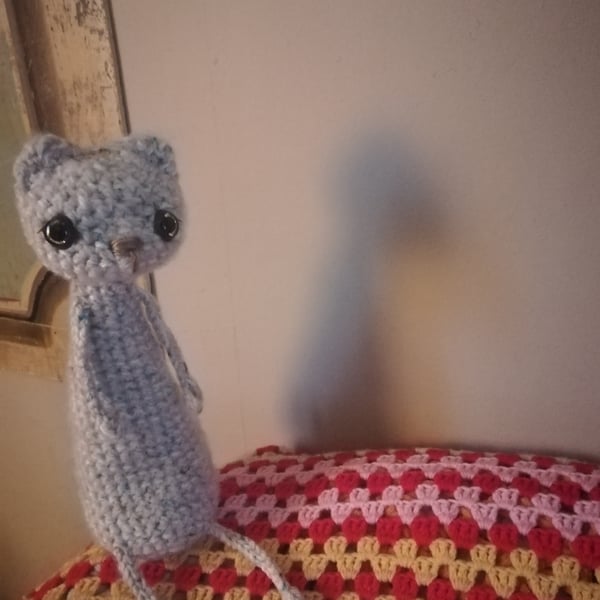 Amigurumi Crochet Scruffy Floppy Cat