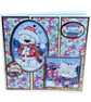 Christmas Card. Handmade Cute Polar Bear and Kitten Christmas Card - Image 4