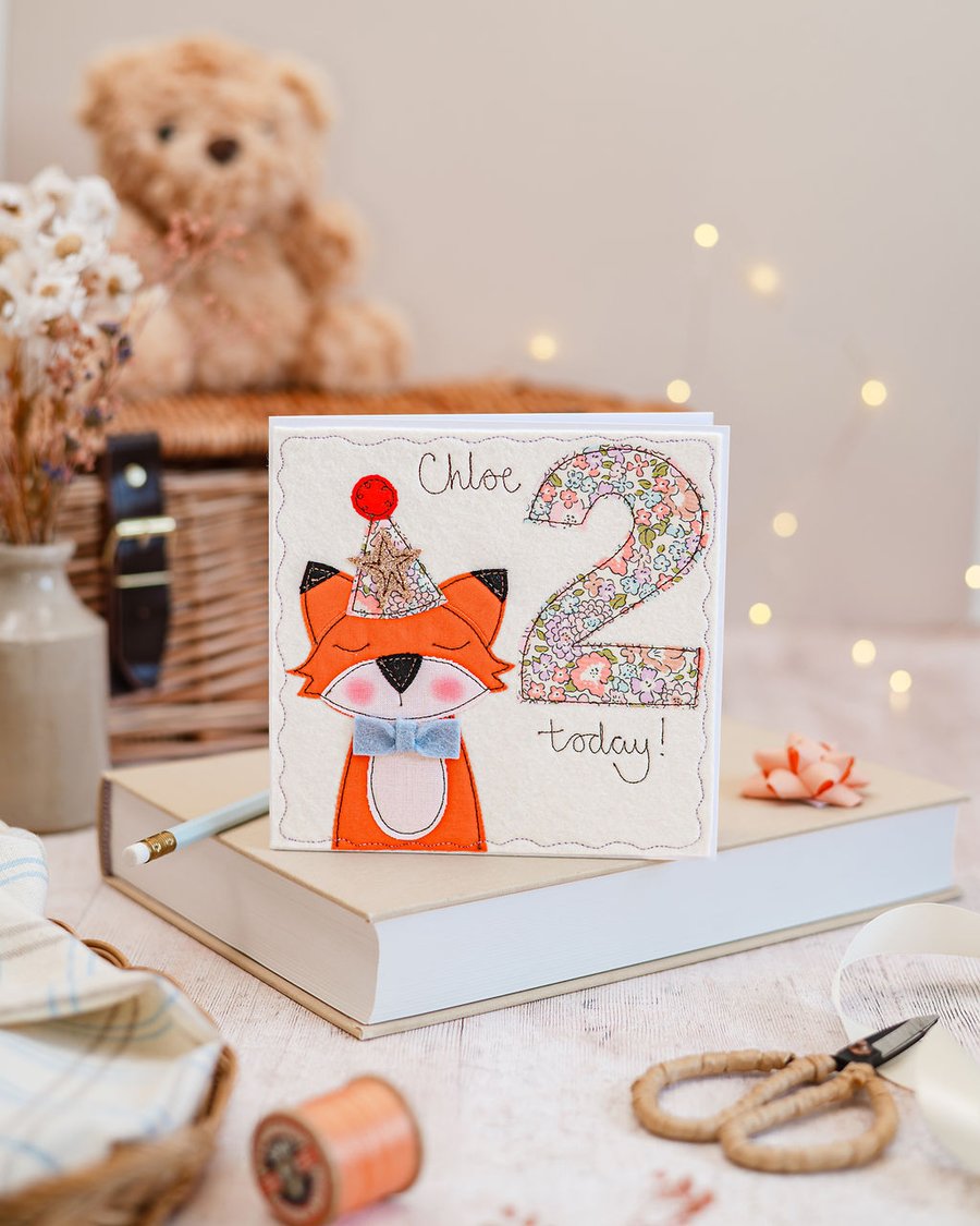 Fox Personalised Birthday Card