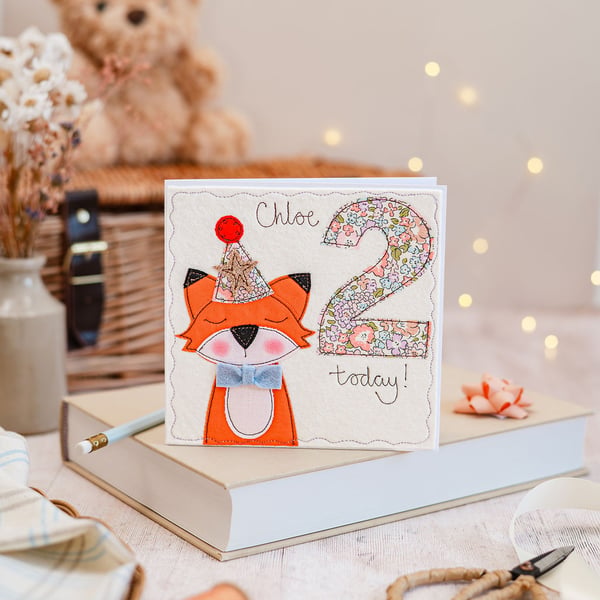 Fox Personalised Birthday Card