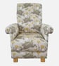 Kids Armchair March Hare Fabric Children's Chair Rabbits Ochre Animals Baby - Image 1
