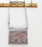 Gingham and Pink Flowers Crossbody Bag - Image 6