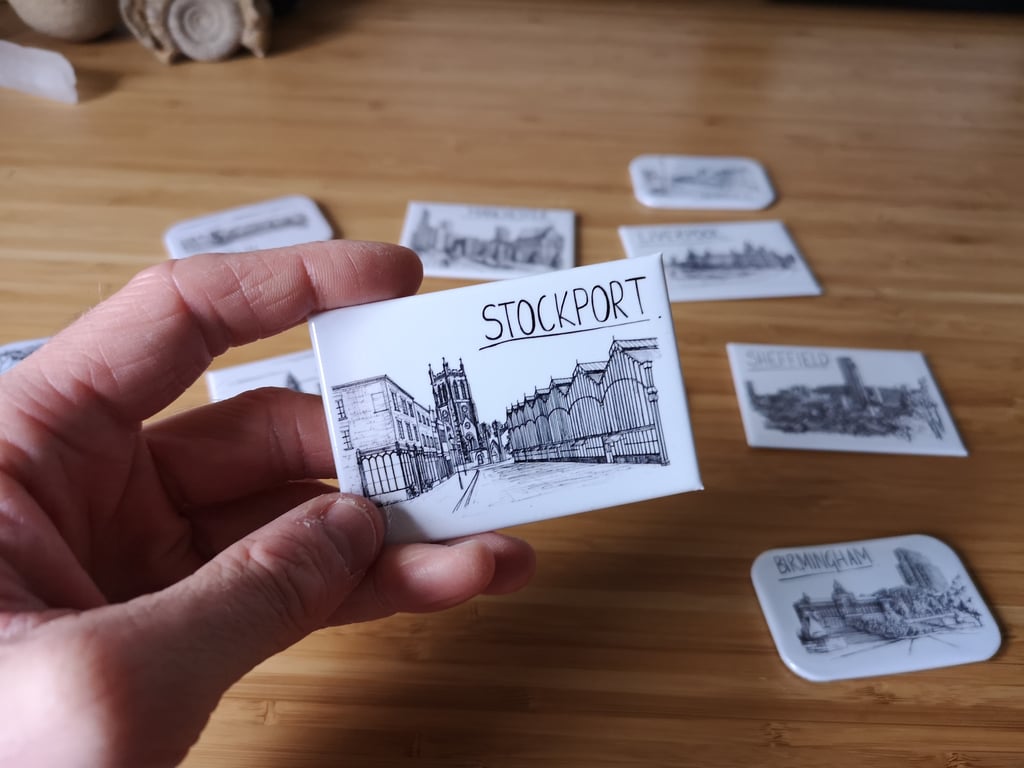 Stockport Skyline Magnet