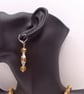 Jewellery Set with Yellow Topaz Beads, Cones and a Golden Brown Crystal Heart - Image 6