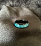 Resin ring handmade lagoon blue  - Image 2