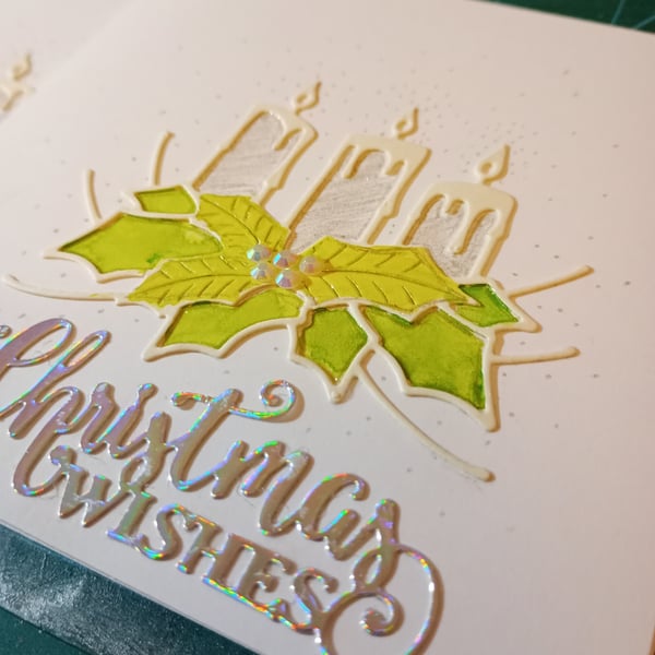 Pack of 5 candle Christmas cards 