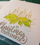Pack of 5 candle Christmas cards  - Image 1