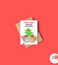 Cat Christmas Card, A6 Christmas Card, Cute Animal Christmas Card