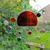 Stained Glass Garden Mobile - Red