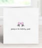 Fun Gin Birthday Card, Spirit Greeting Card, Birthday Drinks.