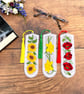 Free Standing Lace Embroidered Flowers Bookmark
