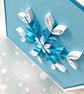 Christmas card - quilled snowflake with boxed option - Image 2