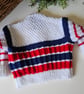 Designer Hand Knitted Baby Cardigan & Booties Set 3-9 Months Size - Image 5