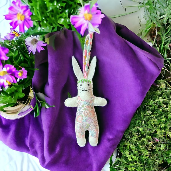 Felt Rabbit Gift Idea for New Baby