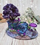 Miniature Fantasy Diorama - Purple Whimsical Ornament - Image 2