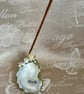 Handmade Oyster Shell Incense Holder – Coastal Beach Decor - Image 9