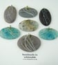 Fused Glass Pebble Pendant - Image 5