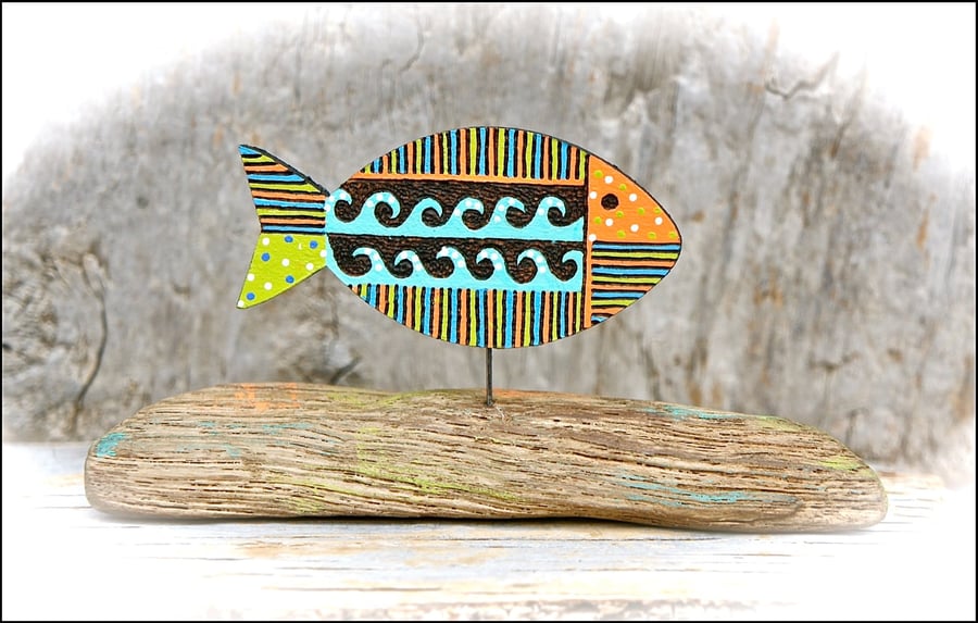 Wooden Fish Sculpture