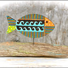 Wooden Fish Sculpture