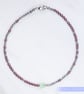 Bracelet dainty sterling silver & Swarovski glass pearl asymmetric pattern  - Image 6